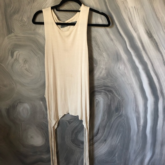 RAQUEL ALLEGRA **sold** fringe tank top - Picture 8 of 8